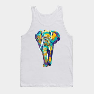 abstract elephant in WPAP Tank Top